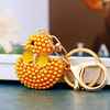 Cute yellow duck, keychain, metal pendant, Birthday gift, wholesale