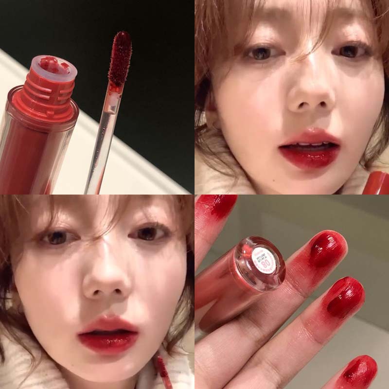 HERORANGE, esmalte de labios con espejo de luz de agua hidratante, atmósfera de primavera, brillo de labios transfronterizo blanco
