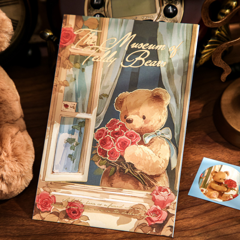 Mr. Paper Sobres Bear Romantic House Series Sueño Ilustración original Mensaje de estudiante Bolso de sobre de alto valor