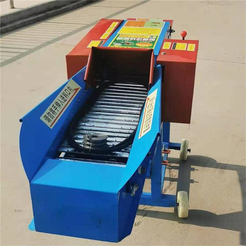 玉米秸秆8吨电动铡草机高喷出草铡切机柴油32马力除尘式粉铡设备