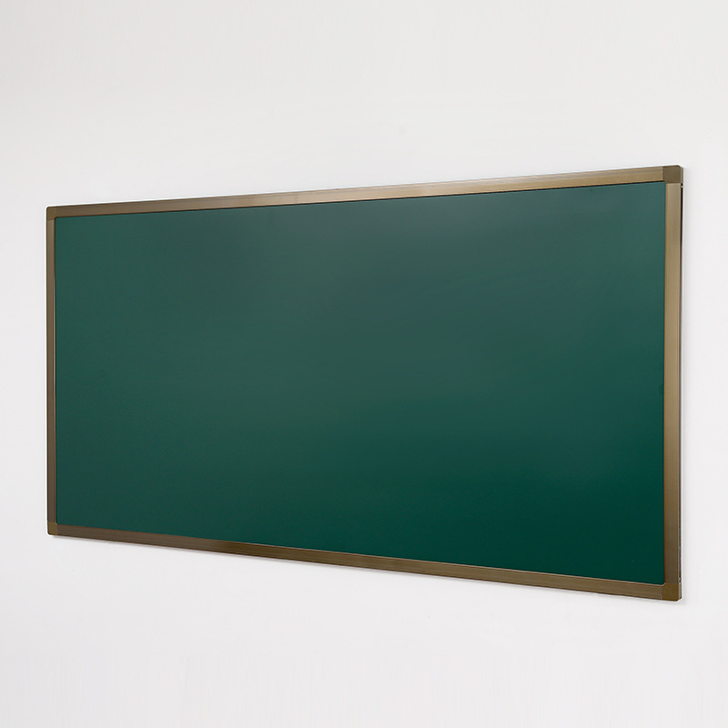旭才厂家教学磁性单面大黑板挂式学校教室平面绿板4米白板120*400