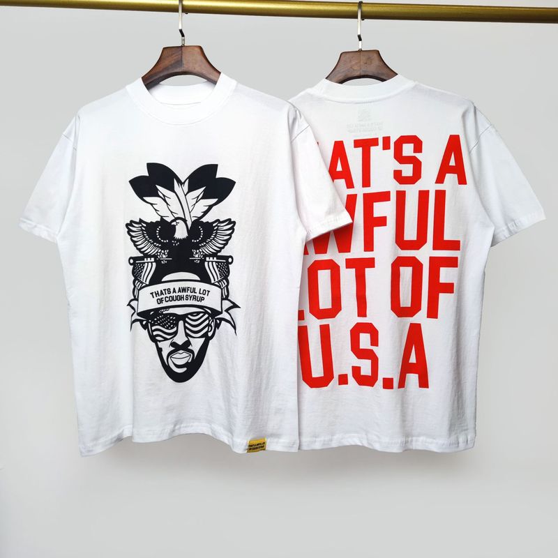 国境を越えた高品質THAT'S A AWFUL LOT OF COUGH SYRUP咳止めシロップ純綿Tシャツ|undefined