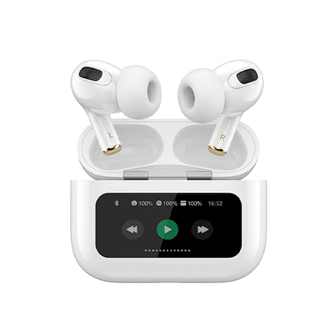 Explosiones transfronterizas A9 con función de APP, pantalla táctil en color, auriculares Bluetooth, reducción de ruido, calidad de sonido cómoda, venta directa de fábrica