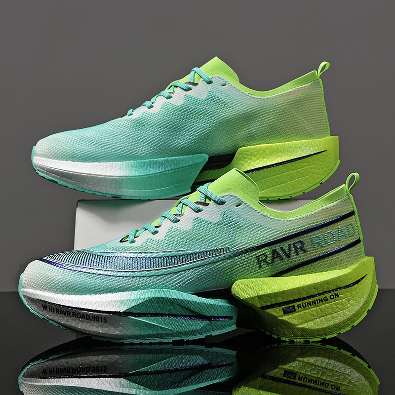 Professional Marathon Racing Running Shoes Carbon Plate Sports Shoes for Men Summer Youth Sports Shock-Absorbing Ultra-Light Running Shoes for Women