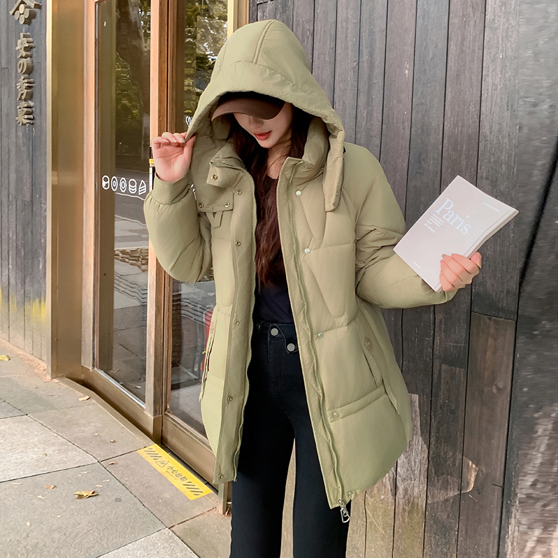 2025 chaqueta de algodón holgada coreana, chaqueta de algodón de invierno, chaqueta de algodón caliente, chaqueta de algodón de pluma, ocio, versátil