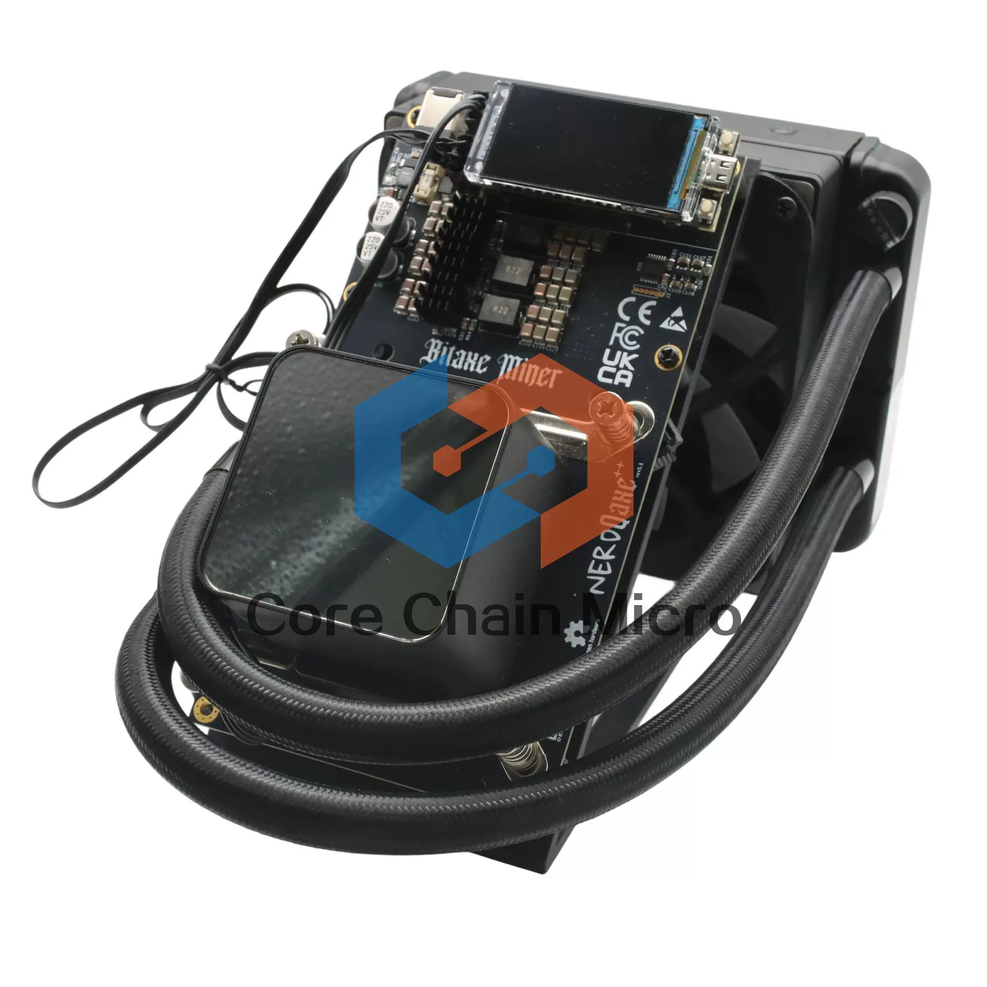 NerdQaxe++ Hydro 4.8T Hash, 4×BM1370 ASIC-чип, бесшумная BTC/BCH лотерейная машина