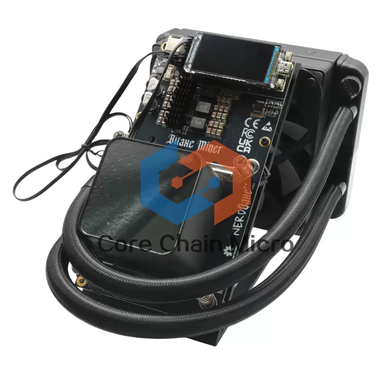 NerdQaxe++ Hydro 4.8T Hash, 4×BM1370 ASIC-чип, бесшумная BTC/BCH лотерейная машина