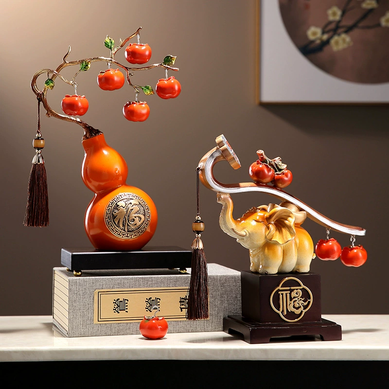 Новая китайская хурма Хурма Руи Хурма Яблоко украшение гостиная телевизор украшение шкафа новоселье Новый дом подарок для присоединения