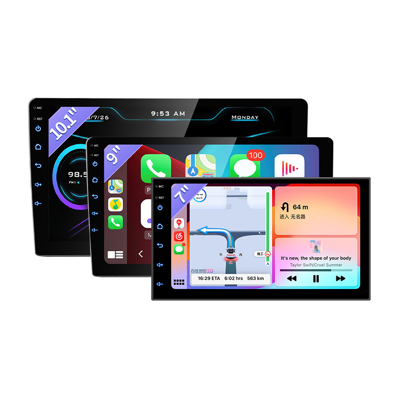 Navegación para automóvil de 7/9/10 pulgadas GPS Bluetooth Carplay inalámbrico HD marcha atrás Internet Android Car Navigator