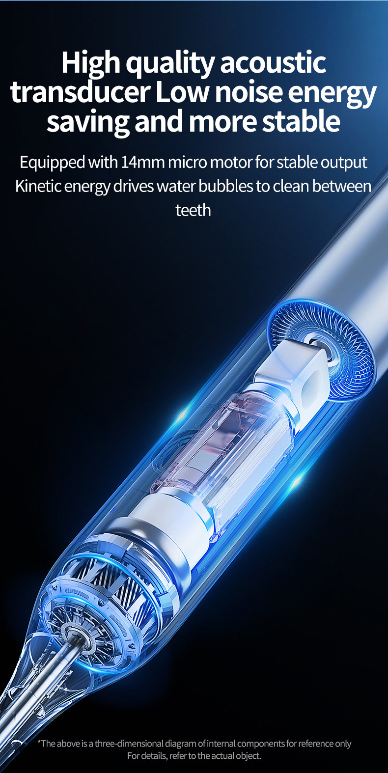 Electric tooth cleaner multifunctional handheld teeth cleaning device