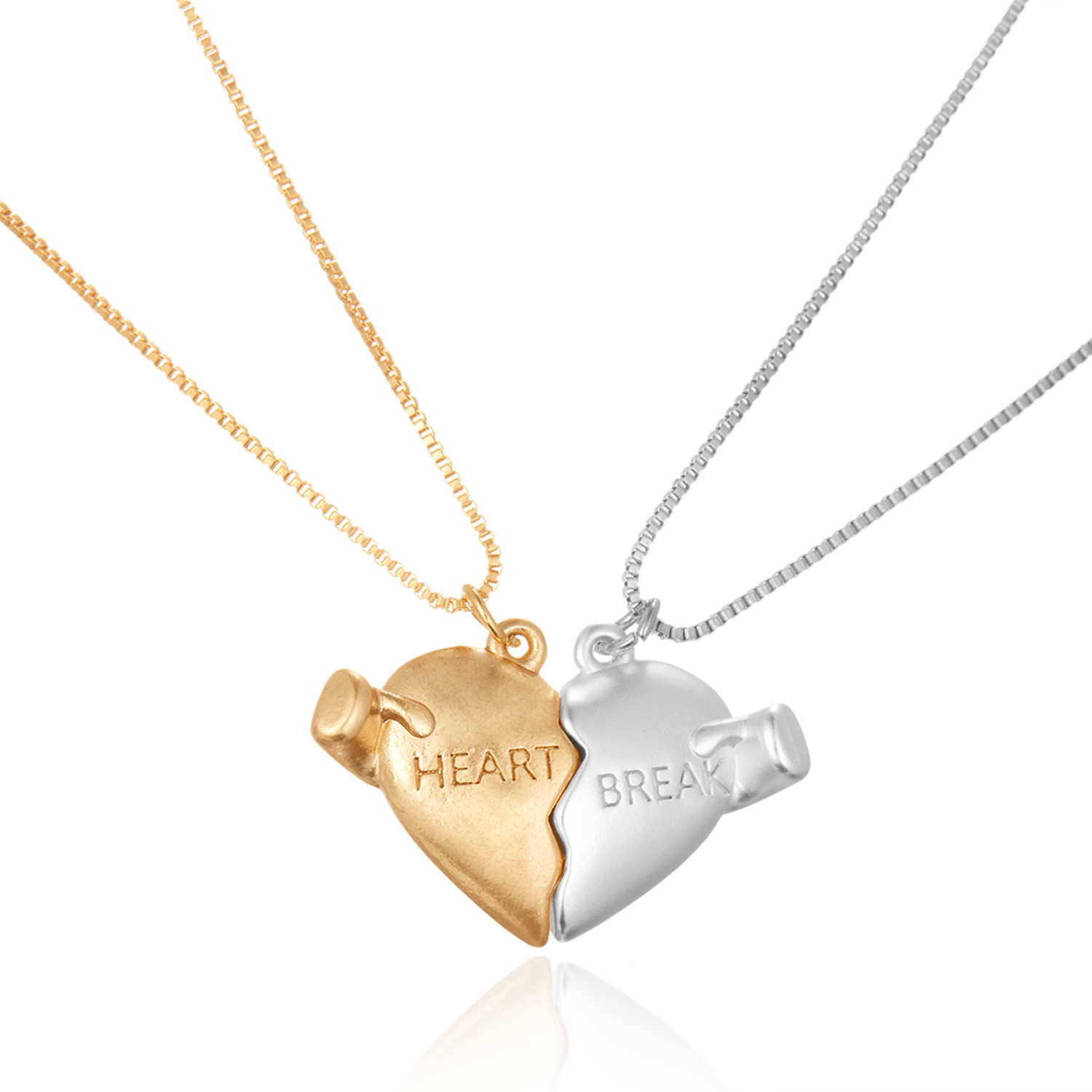 Elegant Streetwear Heart Shape Alloy Plating Valentine's Day Unisex Pendant Necklace display picture 2