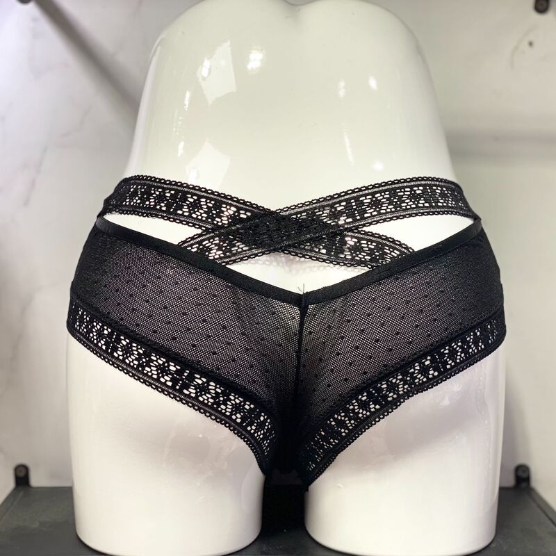 Luo Lisha's New Half Hip Sexy Lace Underwear Women's Underwear Briefs Bow Traceless Underwear