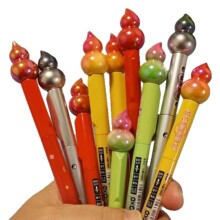 得力SA708葫来运转中性笔初中生用解压旋转葫芦笔学生刷题创意笔