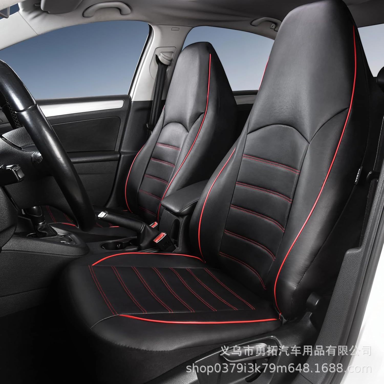 Cross-Border Hot-Selling Pu Double-Needle High-Back Leather Car Seat Cover Amazon Temu Mercado Libre Mexico