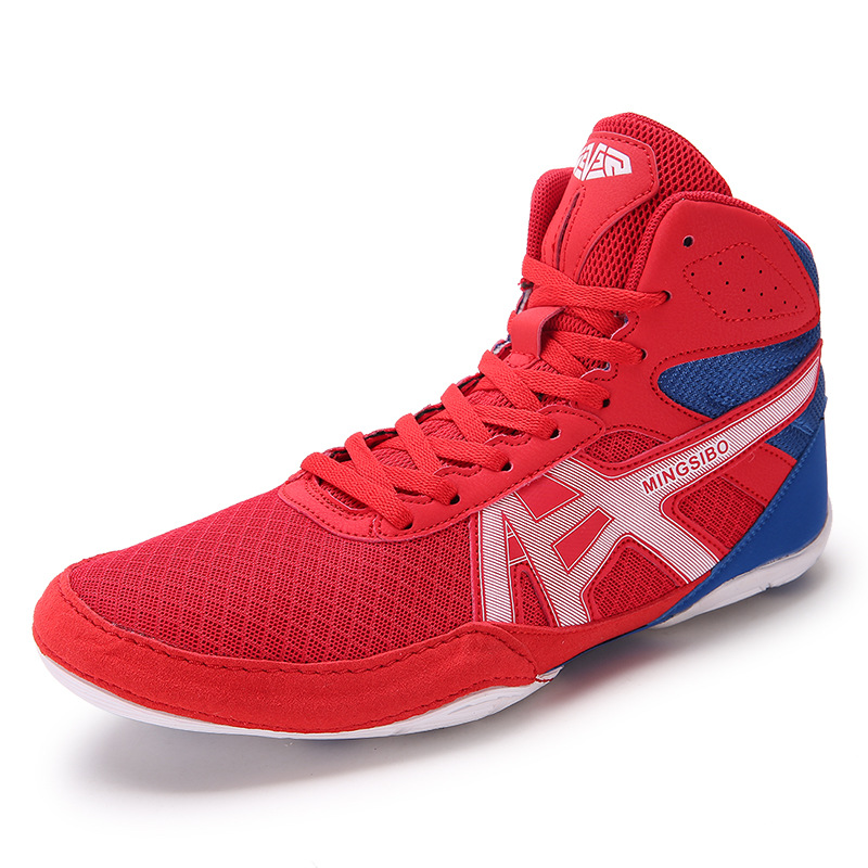 High-Top Fighting Training Shoes, Wrestling Shoes, Wrestling Boots, Long Boots, Boxing Shoes, Cross-Border Dropshipping Boxing Shoes, Men's Low-Top Sanda Shoes