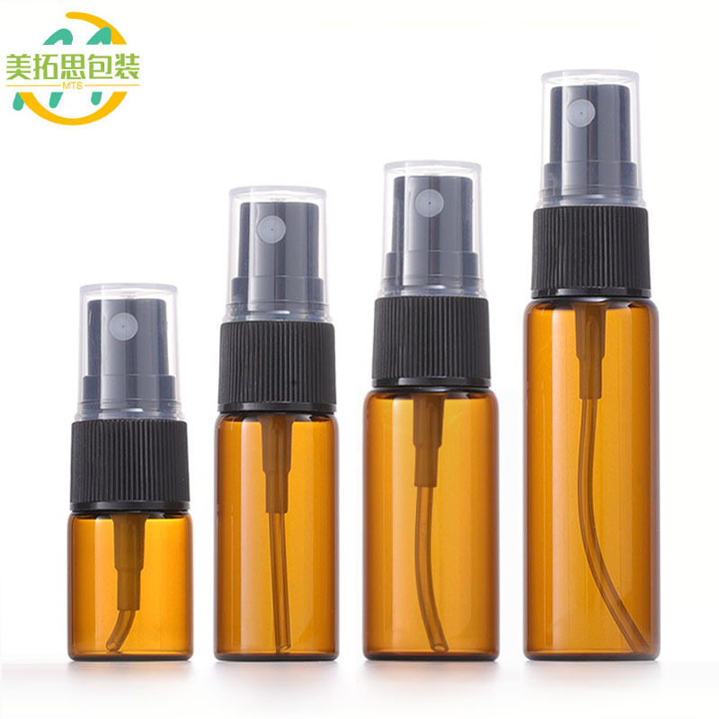 5ml10ml喷雾瓶 15ml20ml茶色香水精油瓶 避光化妆品玻璃分装瓶