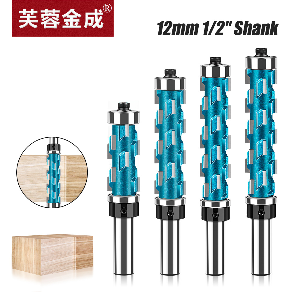 Carpintería doble rodamiento recorte espiral cuchillo recorte cuchillo abandonado fresa rodamiento perfil CNC herramienta de talla