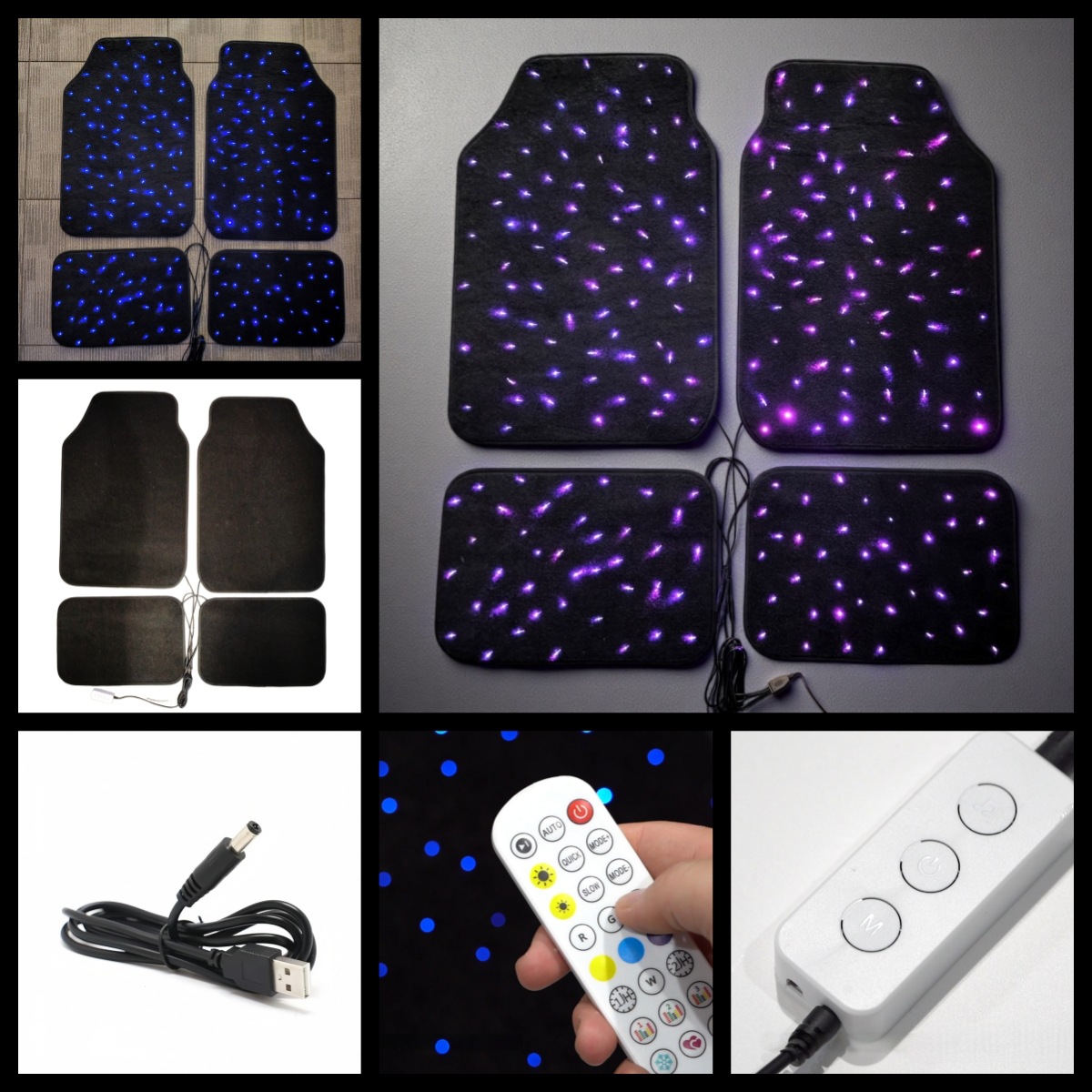 �ļ��ᱡ�͹��˷��������ŵ�Starlight Fiber Optic car rugs mat