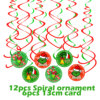 Christmas monster Grinch theme decoration Christmas party Plus flag banner balloon birthday cake plug suit