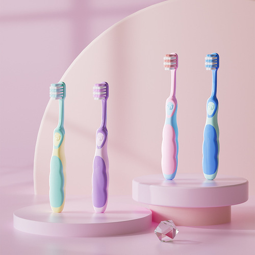 [Strictly Selected] Children's Soft-Bristled Toothbrush Recommended by Moms for Oral Cleaning and Mouth Guard for Babies Aged 3-6-12 Years Old