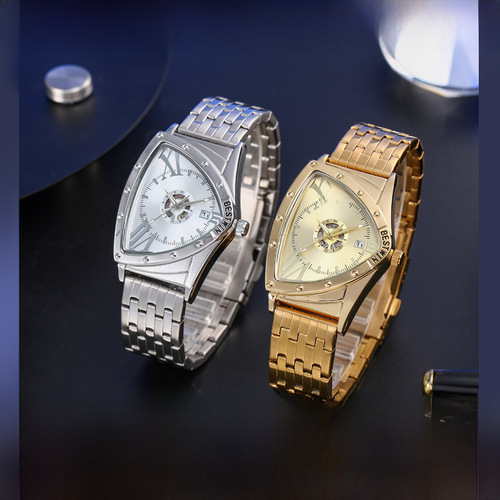 BESTWIN Triangle Men's Watch, Personality Watch for Men, Fashion Non-Mechanical Waterproof Men's Watch Wholesale