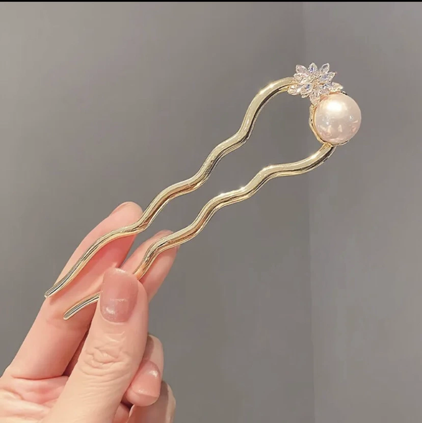 Китайская заколка-хаерпин tassel Hair Grip, ретро металлическая шпилька для волос, декоративный bun аксессуар