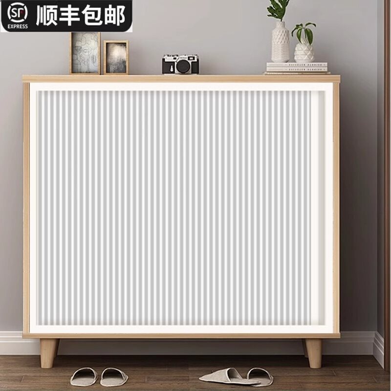 Folding Cabinet Door Invisible Sliding Installation-Free Kitchen Cabinet Door Honeycomb Simple Telescopic Small Cabinet Door Partition