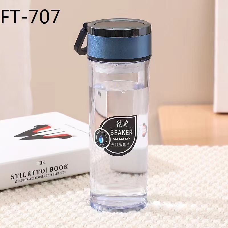 Futong 707 taza de agua de plástico de moda clásica taza de plástico 420ml simple elegante taza de agua portátil fábrica al por mayor