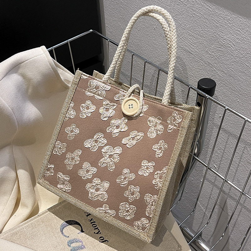 This year's popular lunch box lunch bag 2023 new Rattan woven handbag women's ins companion gift small satchel This year's popular lunch box lunch bag 2023 new Rattan woven handbag women's ins companion gift small satchel