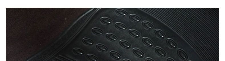 Dustproof foot mat, car floor mat, small bull-eye design, suitable for PVC solid color car floor mats, single piece, all-season, waterproof