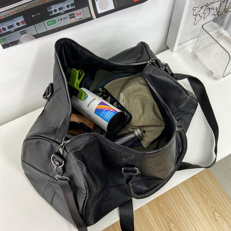 Bolso de nuevo estilo, bolsa de fitness, bolsa de viaje de pu para hombre, bolsa de lona de gran capacidad para viajes de corta distancia, bolsa deportiva para mujer