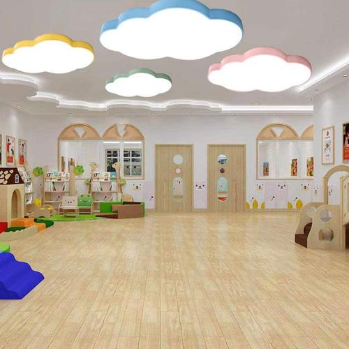 led cloud stars moon ceiling lamp early childhood education institution foyer one meter headlight kindergarten classroom aisle chandelier