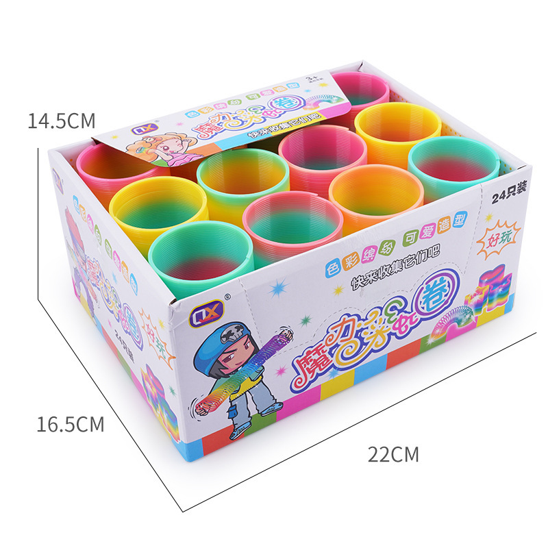 521aタイプのトランペット虹輪バネ輪七彩トランペット魔力フラれ輪5.2*5cm提灯プラスチック卸売り|undefined