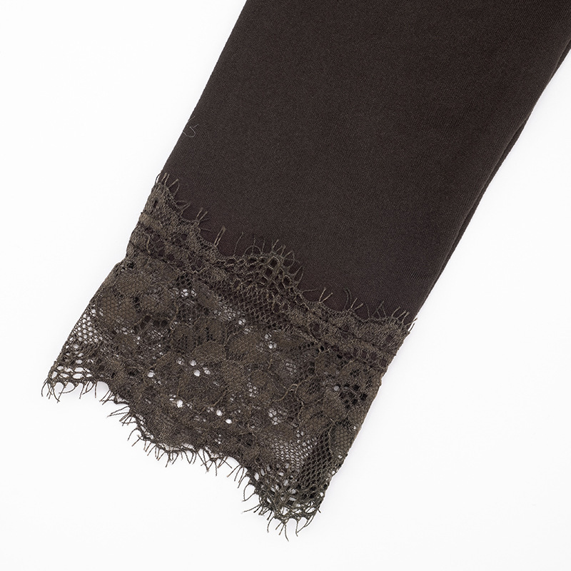 Camicia donna con scollo a v e dettagli in pizzo per autunno_voghion.com