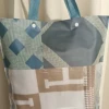 Linen bag, khaki duvet