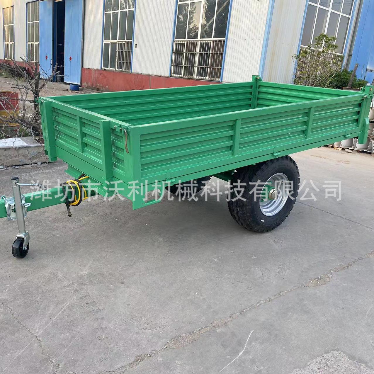 厂家直供  液压自卸农用挂车运输拉货拖车 牵引式拖拉机平板拖车