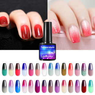 Color-changing Nail Polish Glue Lasting Temperature-changing UV Phototherapy Glue New Popular Nail Glue Tool for Hair