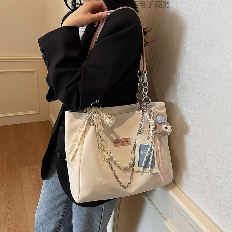 艾米兔女包新款潮流时尚通勤质感休闲洋气百搭单肩托特包|undefined