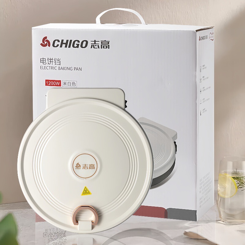 新品志高电饼铛煎烤炉双面加热电烤盘加深加大烙饼机多功能煎烤机|undefined