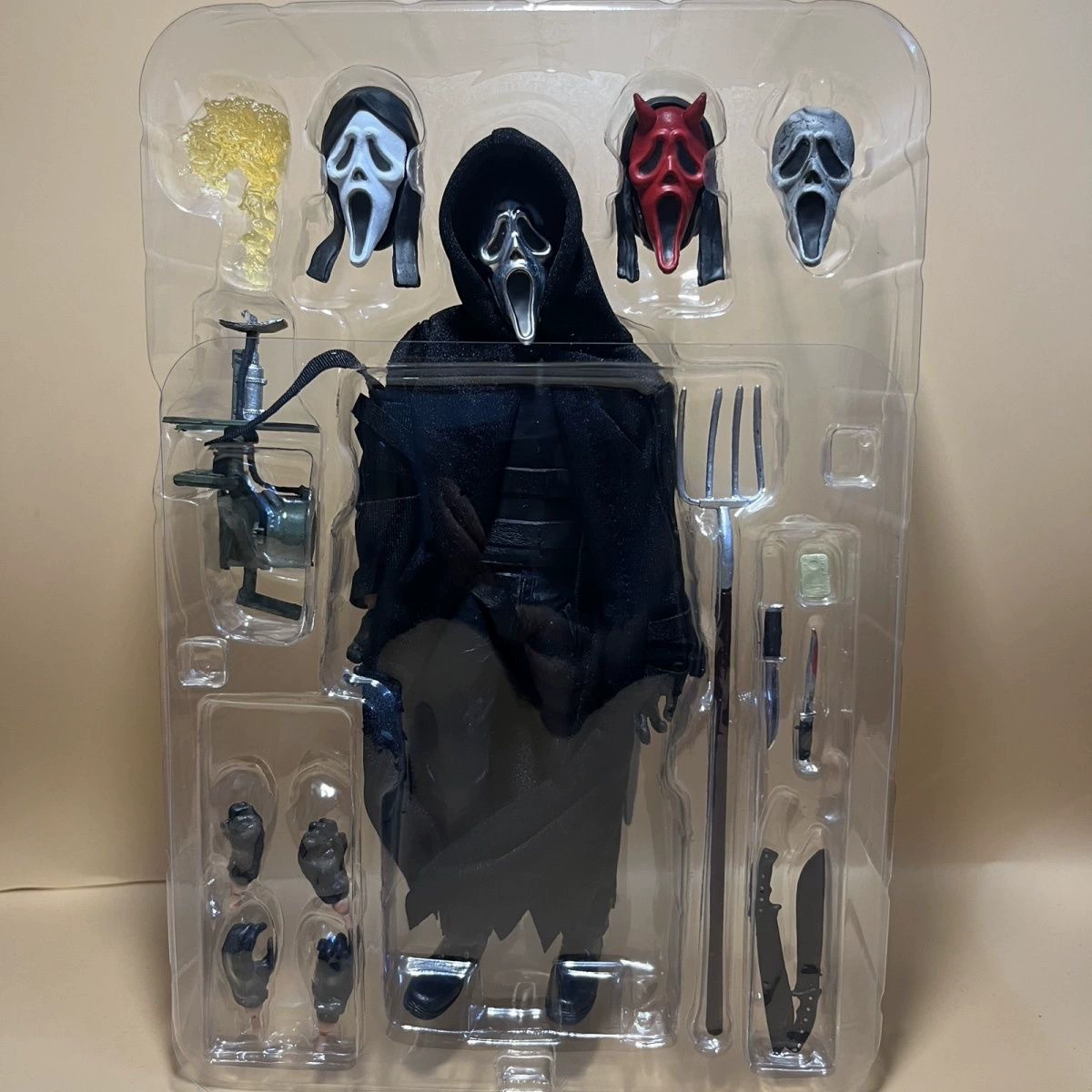 NECA крик, страшный вопль, убийца Г Ghost Face, Deluxe Edition Buyi, модель с подвижным соединением 7-дюймов