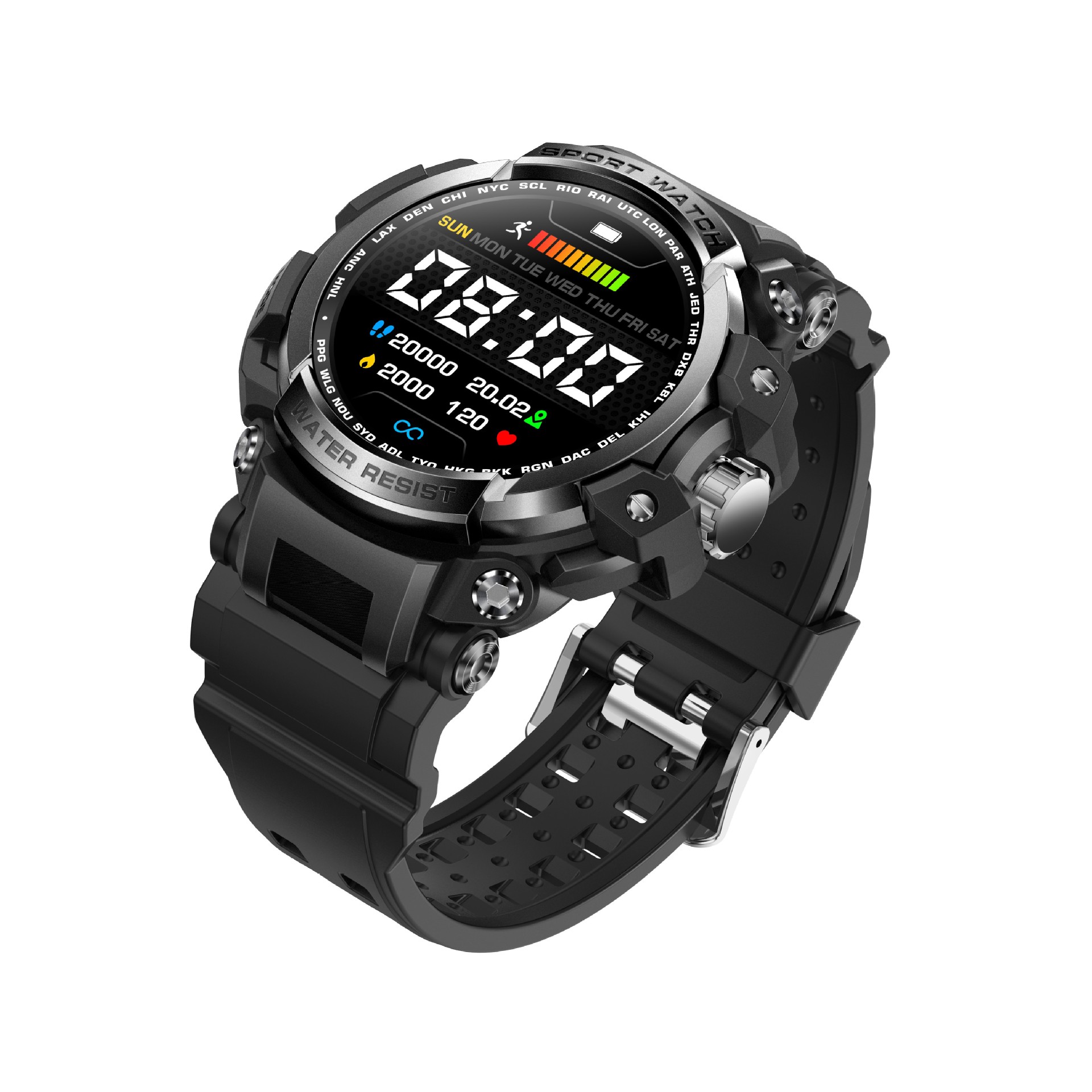Outdoor Sport Smartwatch Mit Bluetooth Anruf Und Herzfrequenz_voghion.com