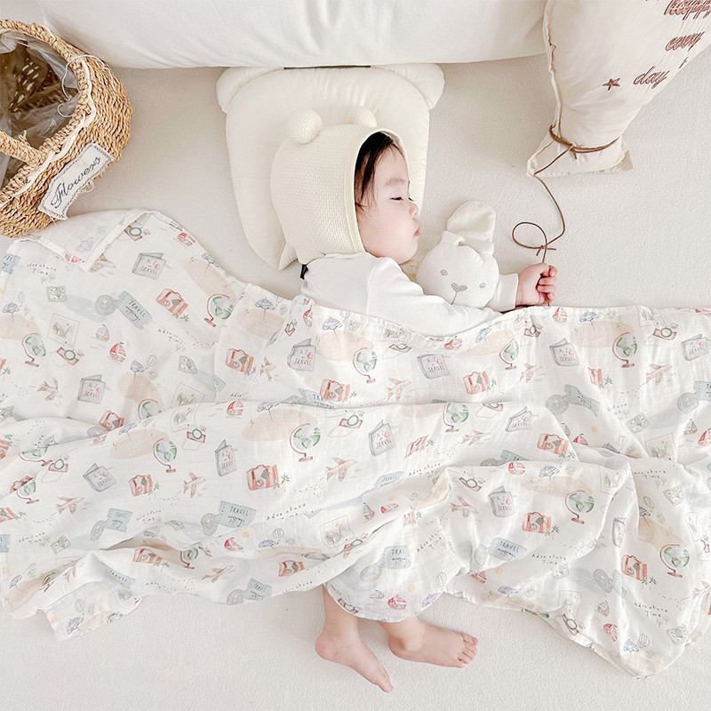 Pañuelo de gasa para recién nacidos, manta de bebé de algodón de bambú transpirable, bufanda de bebé, sala de partos, toalla cuadrada grande, manta