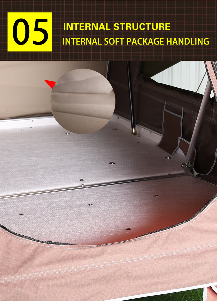 Car Tent Rollover Model Fully Automatic Quick-Open Abs Hard-Top Outdoor Camping Self-Driving Car Roof Tent