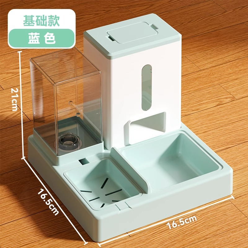 Cat Bowl tazón de comida para gatos tazón de acero inoxidable para mascotas doble tazón alimentador automático de agua potable tazón de perro agua potable suministros integrados