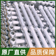 热镀锌球接立柱 平台防护栏 工地球接扶手 楼梯球形立柱厂家