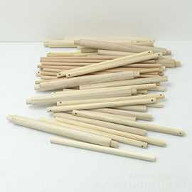 厂家直销实木樟子松桐木条细木条木棍木棒圆木棍木质工艺品原料