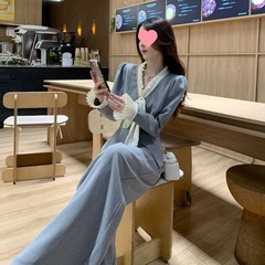 开春穿搭高级感套装2025新款显瘦减龄职业小香风西装阔腿裤两件套