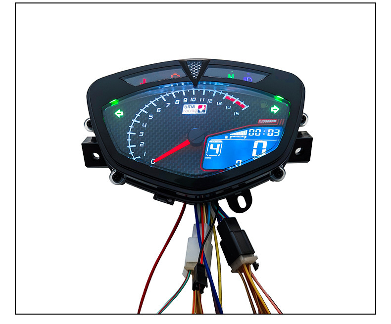 Motorcycle Lcd Instrument Assembly Suitable for Ymhlc135C8 Modified Universal Instrument Panel with Adjustment Cable