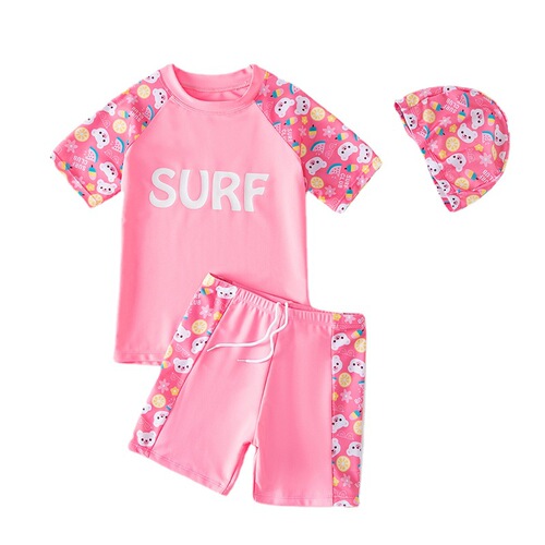 Children's swimsuit for boys and middle children, professional swimming attire, quick-drying, 2024 new version, for girls and children, separate set, wholesale