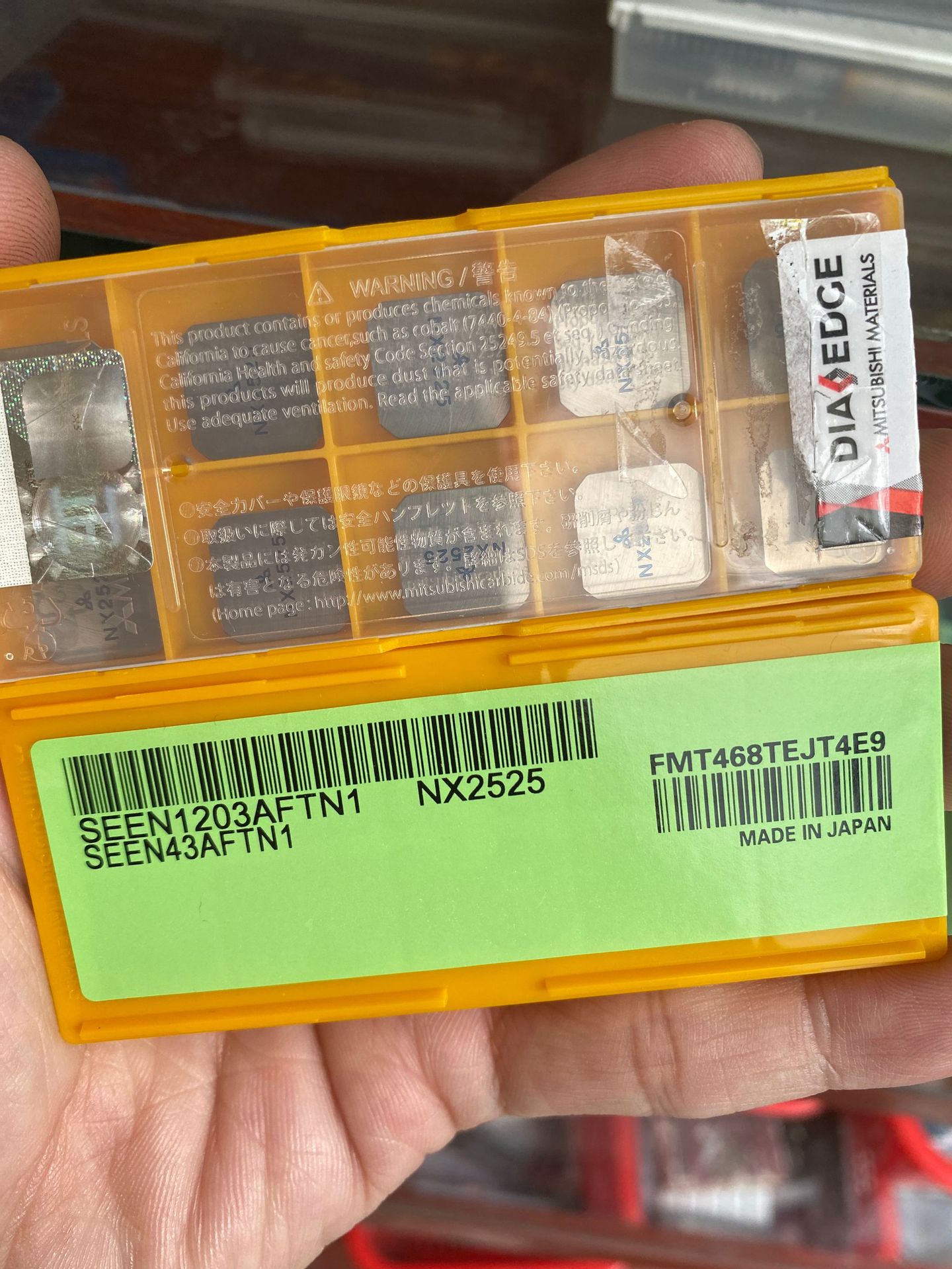 金属陶瓷小四方精铣刀片 SEEN1203AFTN1 NX2525 精铣刀粒